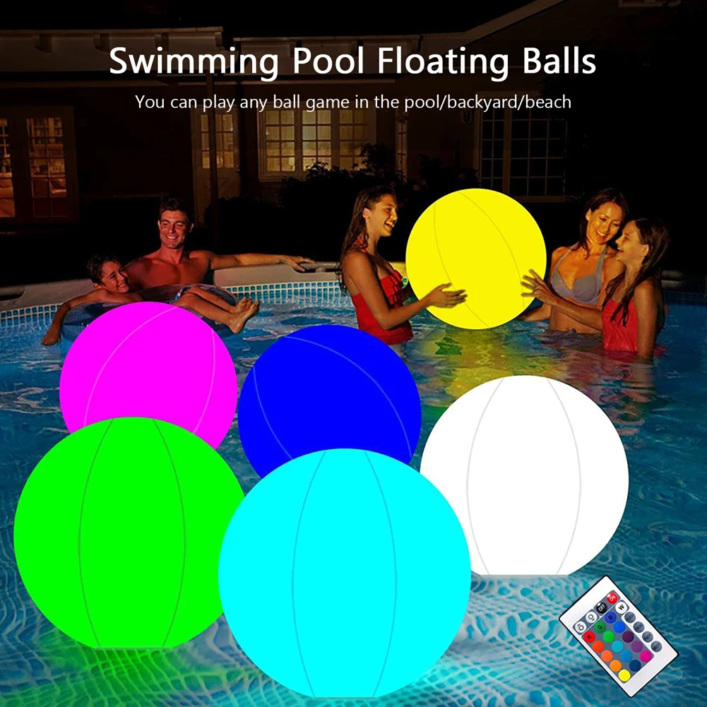 Outdoor Lighting Around Pool - Bola de praia inflável para piscina,