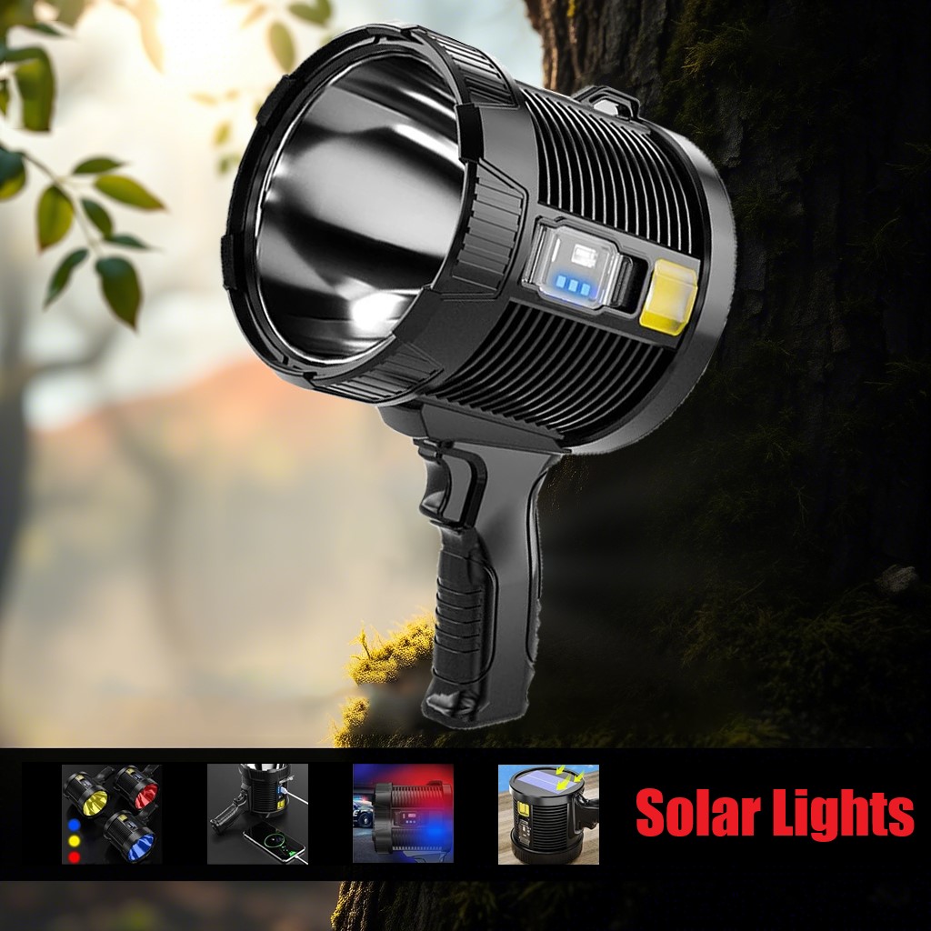 Fire Torch Solar - XHP90 Ultra Bright Led Lanterna XHP70