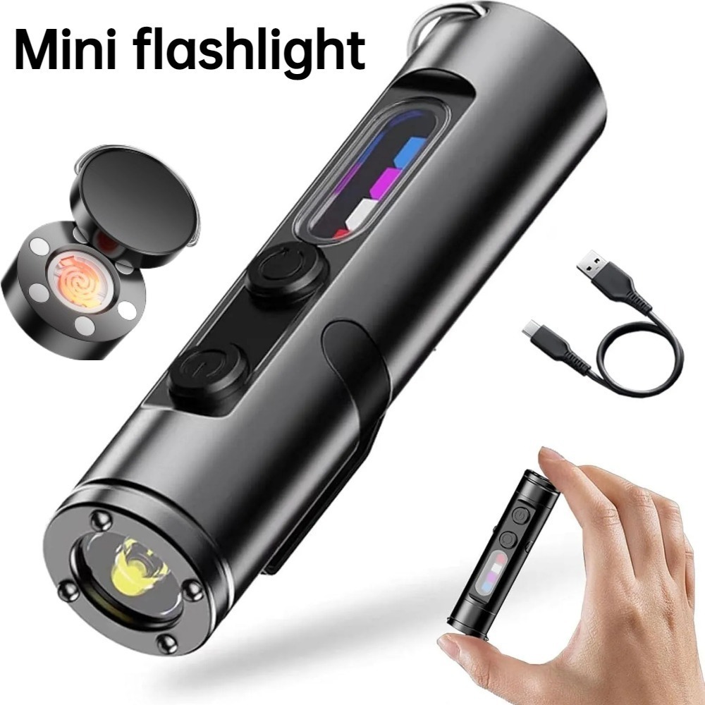 Outdoor Lighting Electric - Mini Lanterna Portátil Recarregável Tipo C