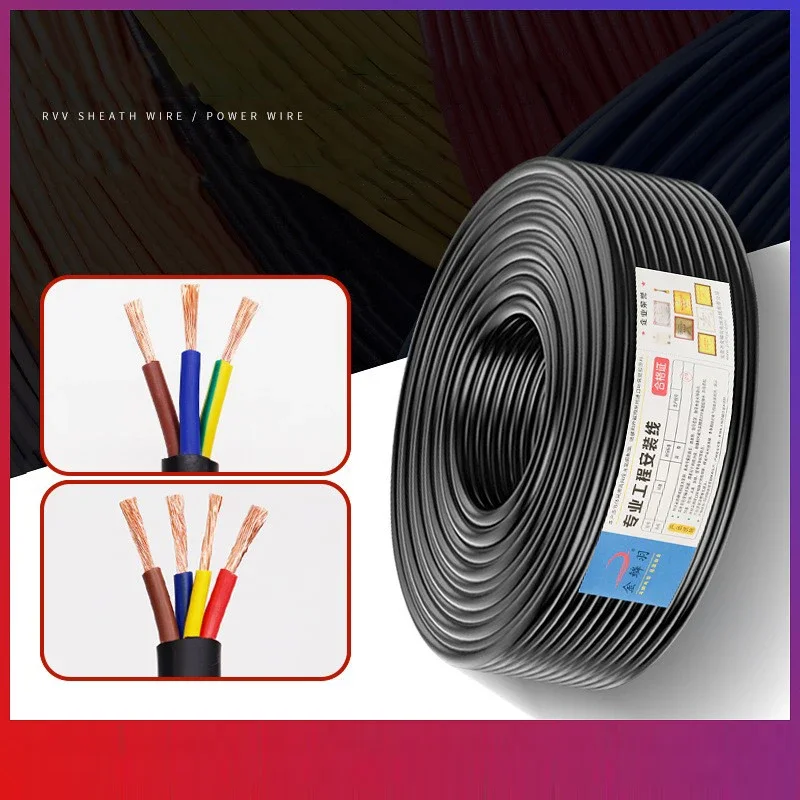 Outdoor Lighting Underground Wiring - Cabo diy 2/3 núcleos, fio de