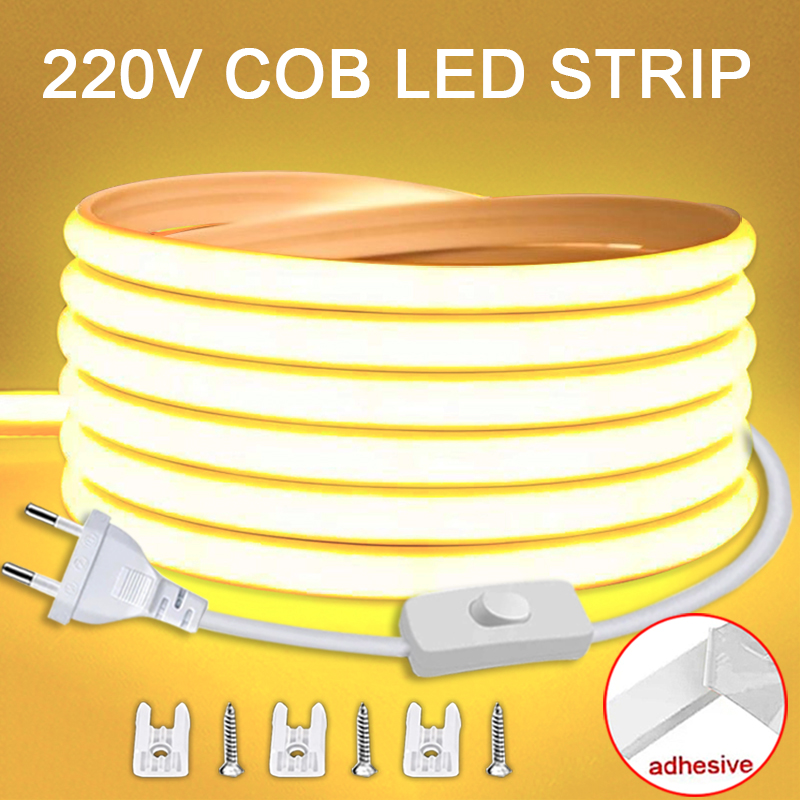 Outdoor Lighting Restaurant - 220v tira conduzida com interruptor liga/desliga