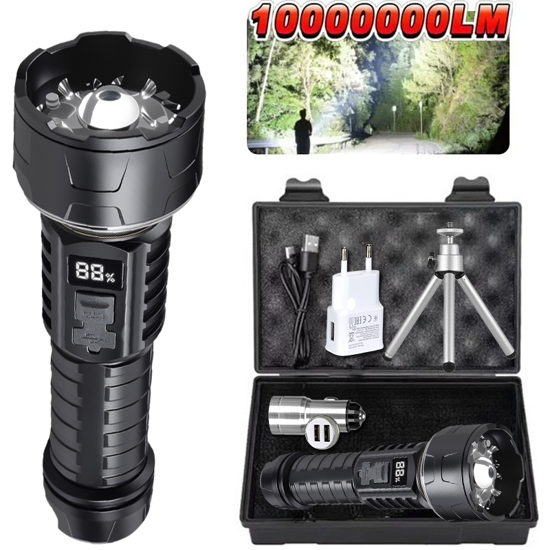 Outdoor Lighting Electric - Lanterna led cob recarregável, 7 núcleos,