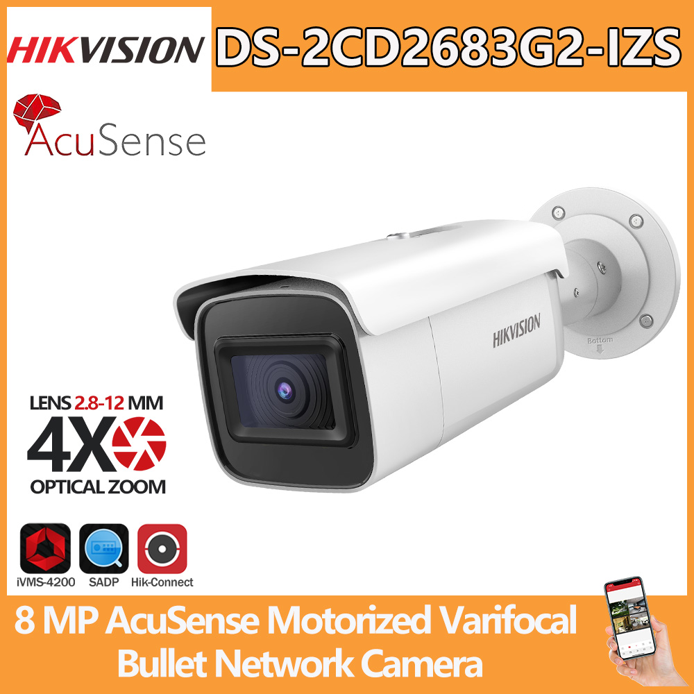 Outdoor Lighting No Electricity - Câmera IP Hikvision DS-2CD2683G2-IZS 8MP 4K