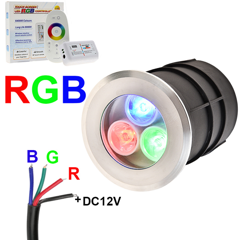 Outdoor Lighting Underground Wiring - 4 fios rgb led luz subterrânea