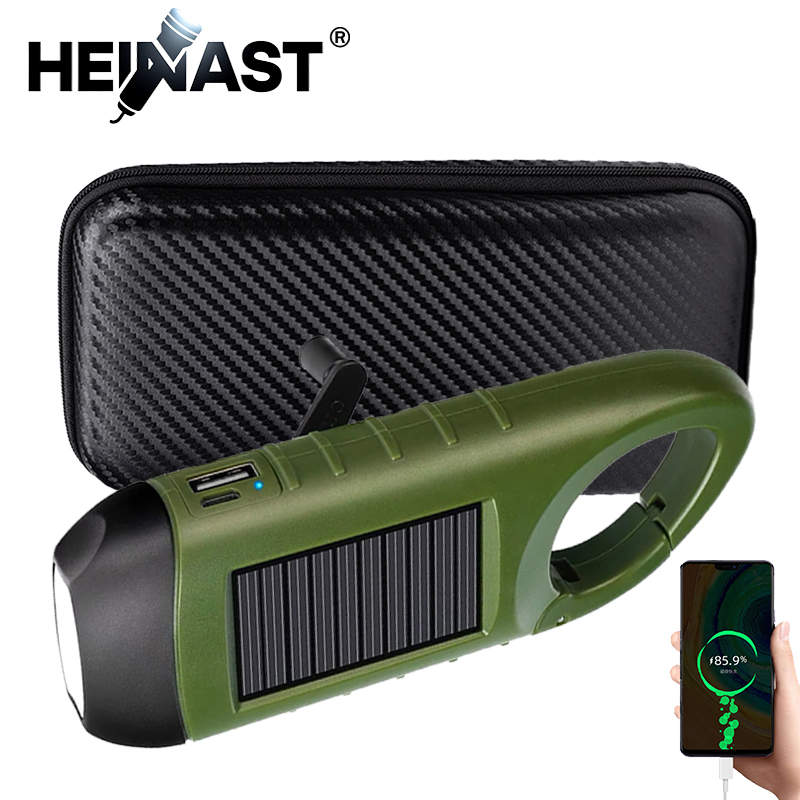 Fire Torch Solar - Portátil lanterna led tenda luz manivela
