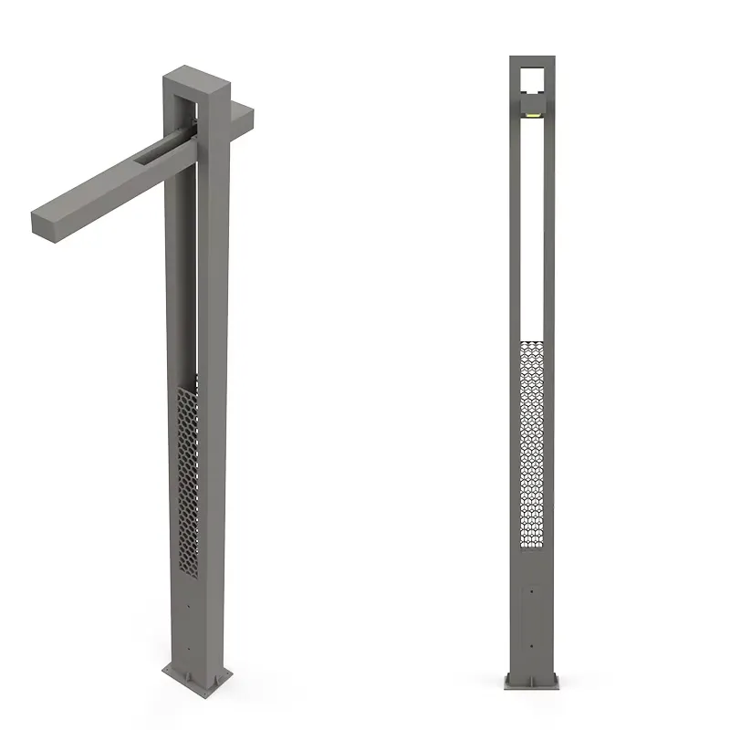 Outdoor Yard Lighting Fixtures - Luminária Decorativa de Jardim em Poste