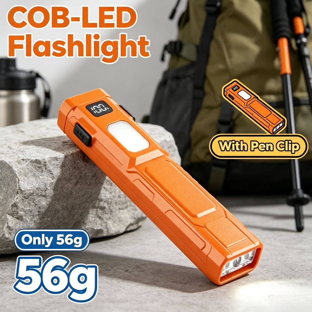 Outdoor Lighting Electric - Lanterna LED COB EDC com Clipe