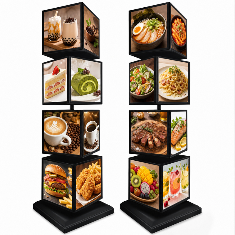 Outdoor Lighting Restaurant - Caixa de Luz Rotativa Quadrada Personalizada