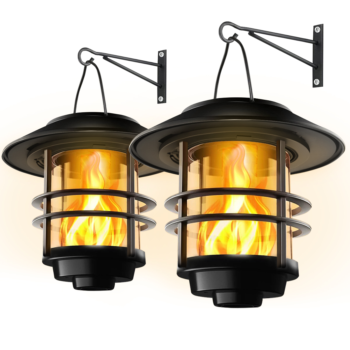 Fire Torch Solar - Lanterna pendurada solar inoxidável ao ar