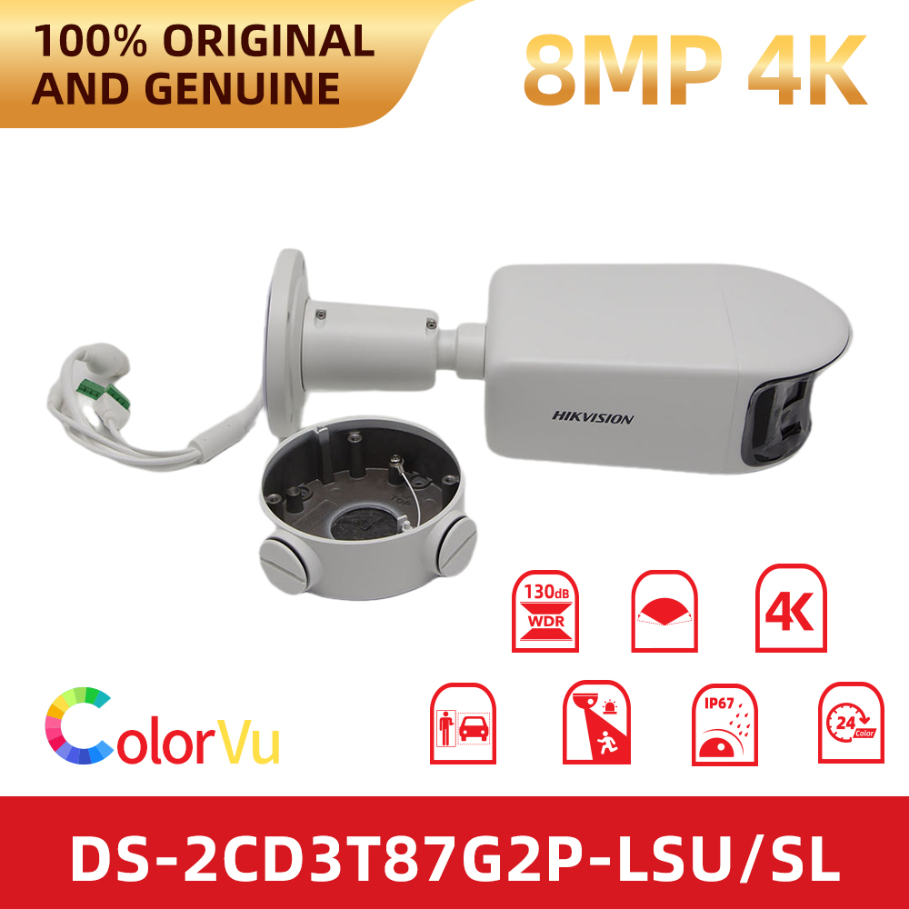 Outdoor Lighting No Electricity - Câmera IP Panorâmica Hikvision DS-2CD3T87G2P-LSU/SL 4K