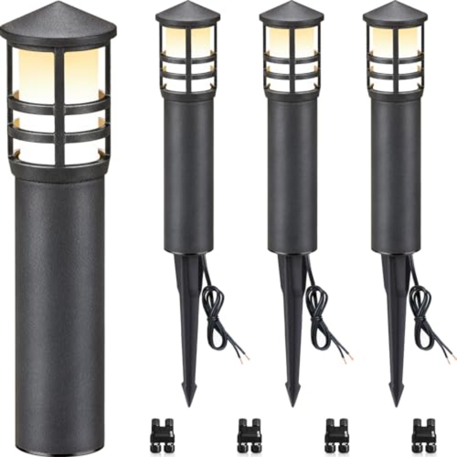 Outdoor Lighting Voltage - Pacote com 4 Luzes de Caminho