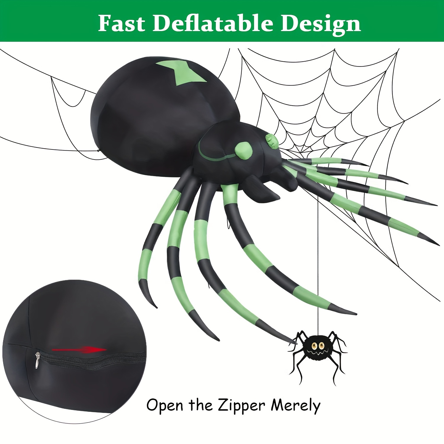 Aranha Inflável Gigante de 2,2 - Outdoor Lighting Warehouse avaliação e preço