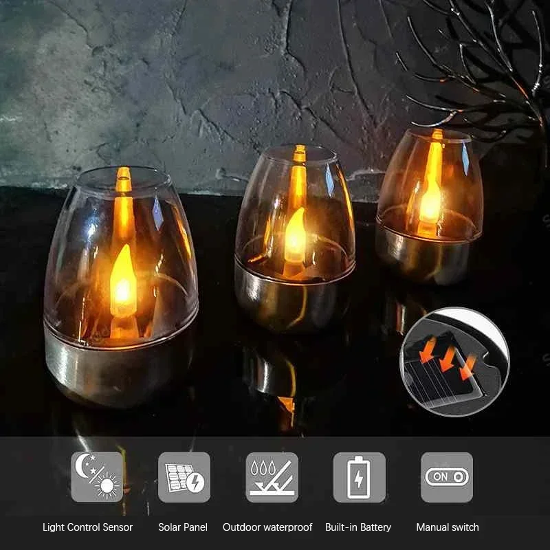 Velas solares led luz sem cham - Outdoor Lighting For Gazebo avaliação e preço