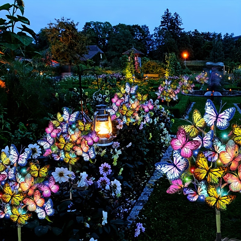 Solar led borboleta luzes do j - Outdoor Lighting For Gazebo avaliação e preço