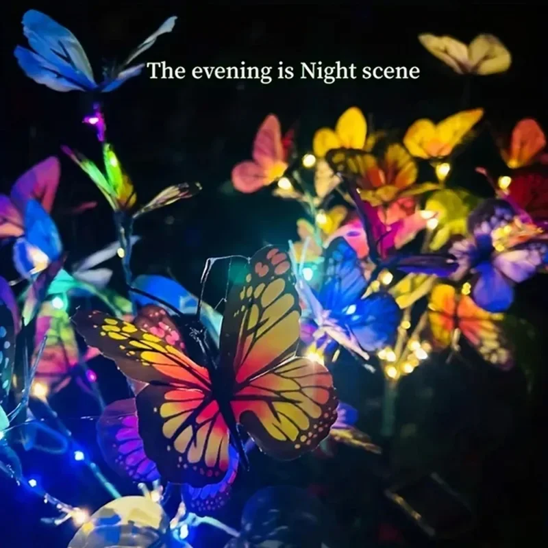 Solar led borboleta luzes do j - Outdoor Lighting For Gazebo avaliação e preço