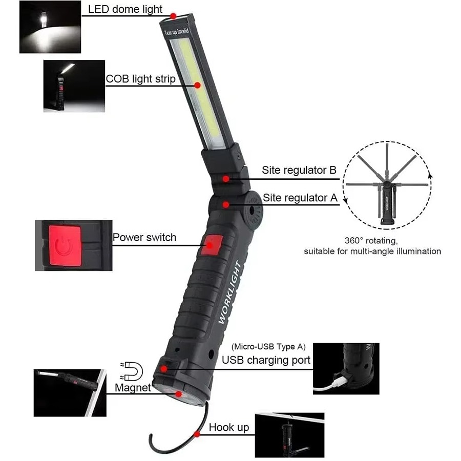 Lanterna led portátil com ganc - Outdoor Lighting Electric avaliação e preço