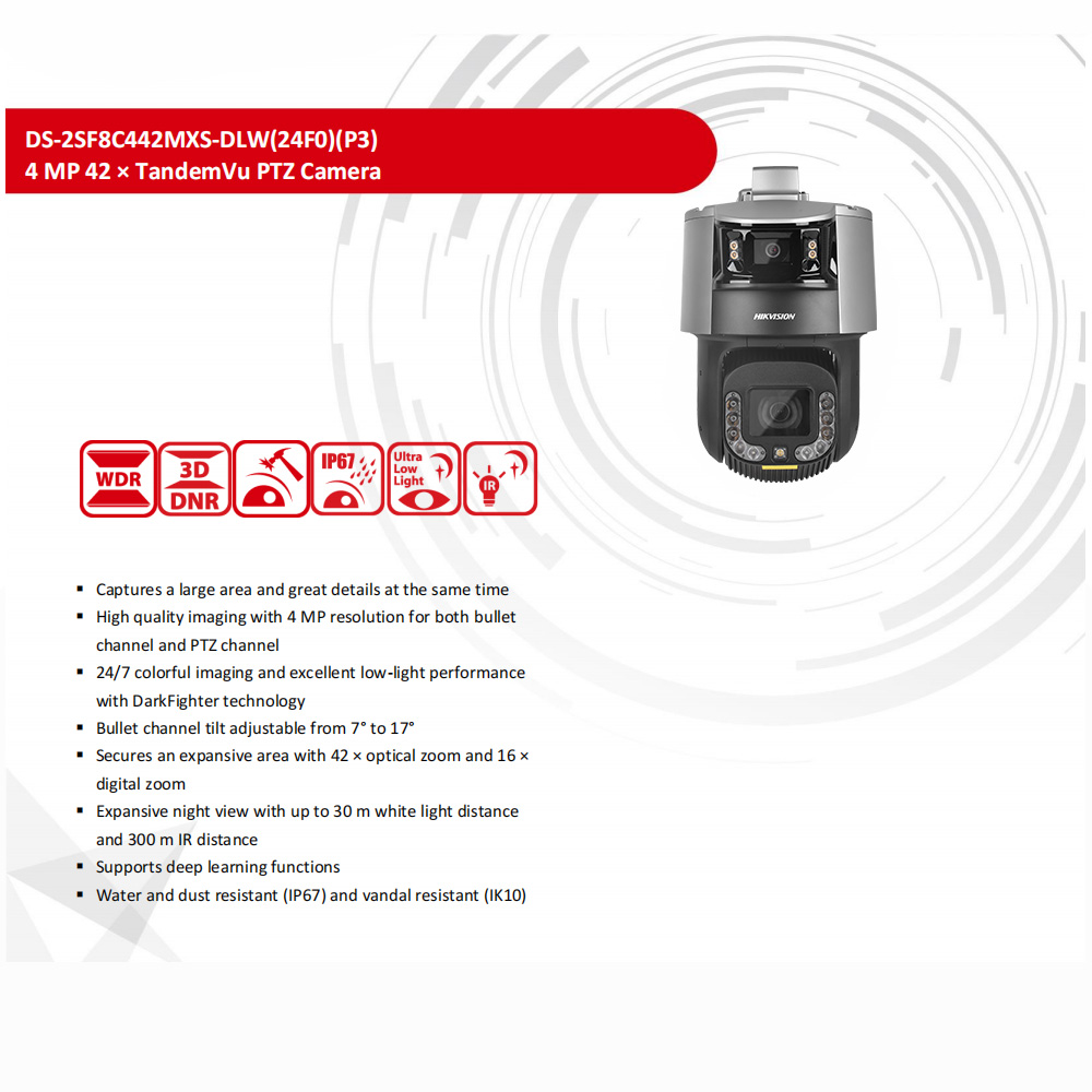 Câmera PTZ Hikvision DS-2SF8C4 - Outdoor Lighting No Electricity avaliação e preço