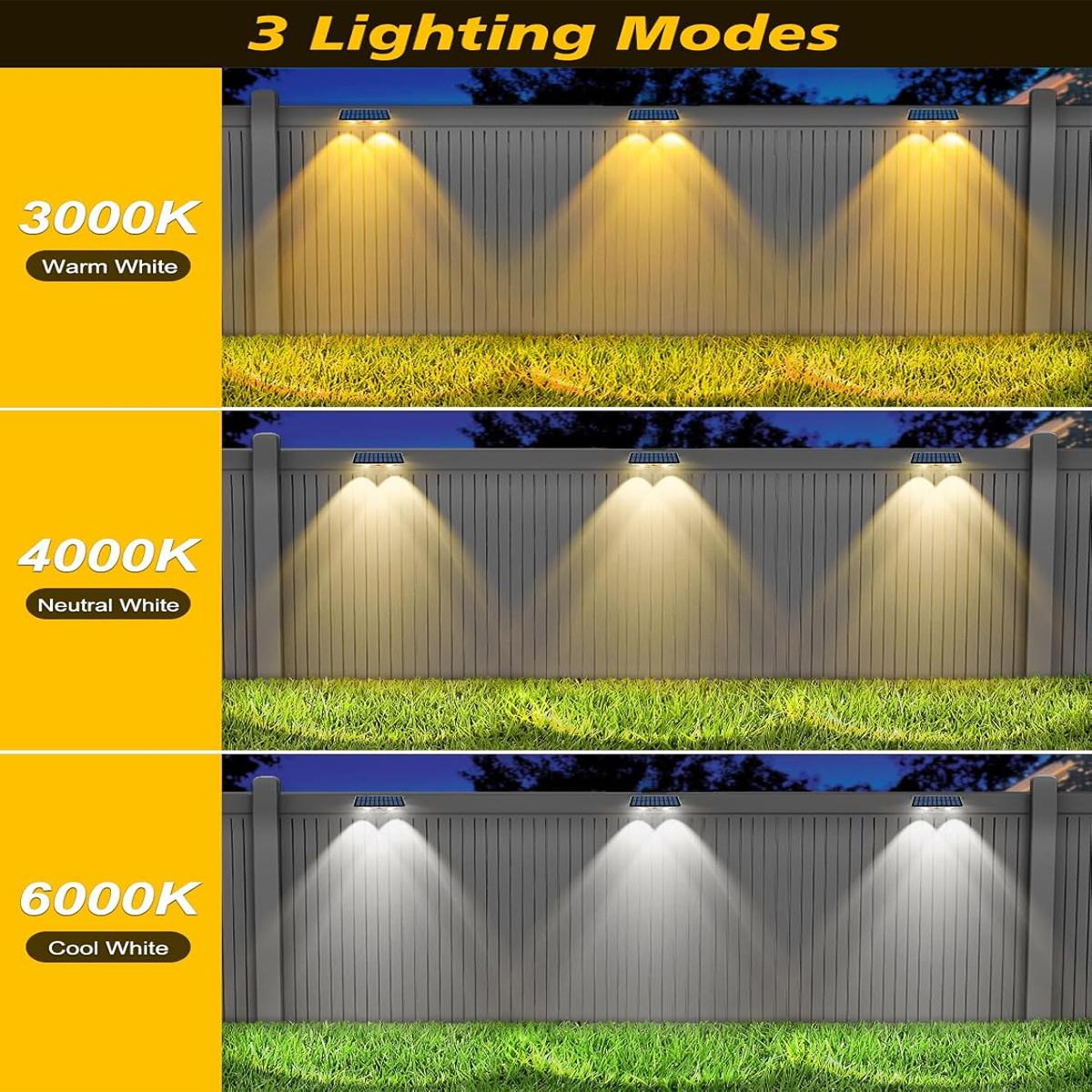 4 Luminárias Solares para Cerc - Outdoor Yard Lighting Fixtures avaliação e preço