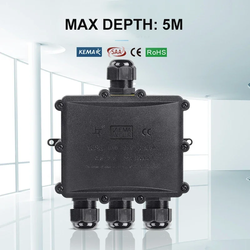 4way 1in3out ip68 à prova dip6 - Outdoor Lighting Underground Wiring avaliação e preço