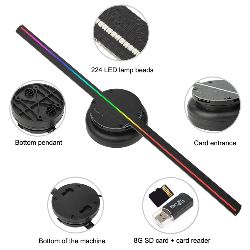 Projetor de ventilador holográ - Outdoor Lighting Voltage avaliação e preço
