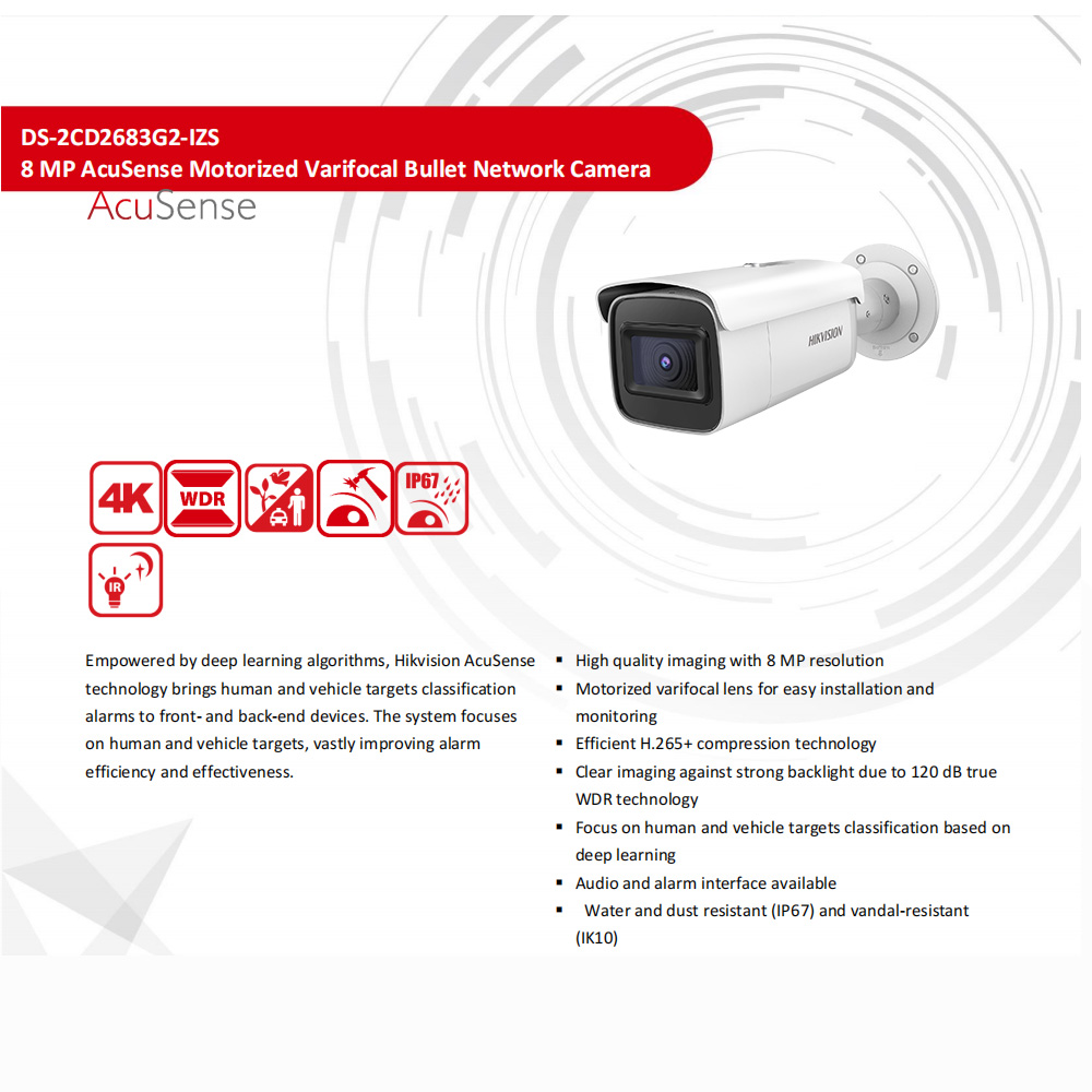 Câmera IP Hikvision DS-2CD2683 - Outdoor Lighting No Electricity avaliação e preço