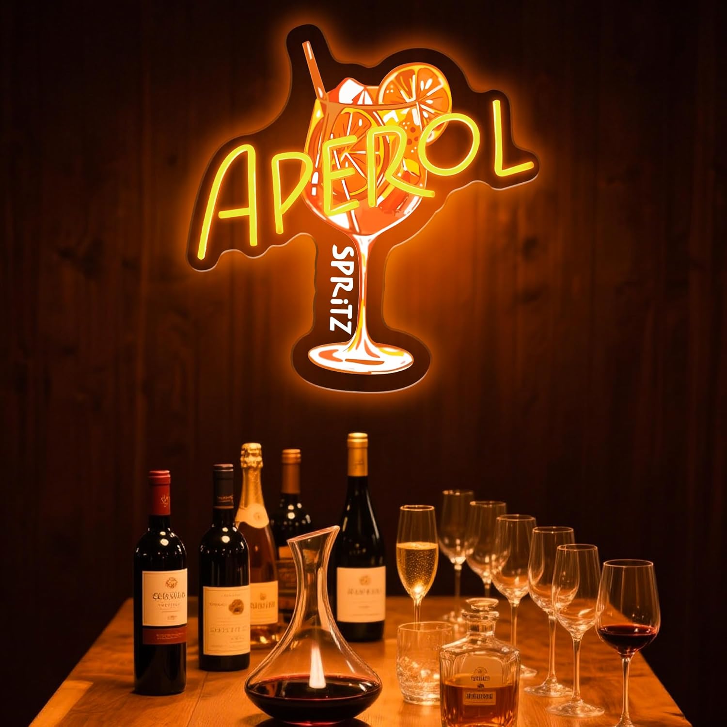 Letreiro Neon LED Laranja/Aper - Outdoor Lighting Restaurant avaliação e preço