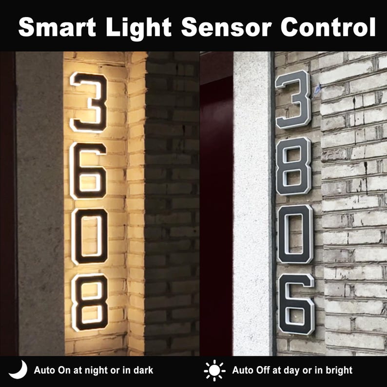 Placa de Endereço Solar LED Mo - Outdoor Lighting For Gazebo avaliação e preço
