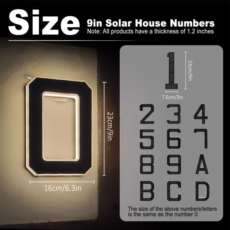 Placa de Endereço Solar LED Mo - Outdoor Lighting For Gazebo avaliação e preço