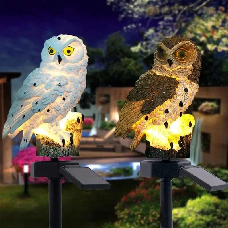 Estátua de Coruja Solar com Lu - Outdoor Lighting For Gazebo avaliação e preço