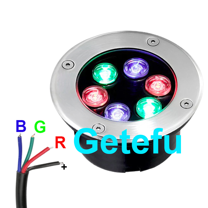 4 fios rgb led luz subterrânea - Outdoor Lighting Underground Wiring avaliação e preço