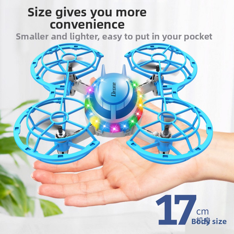 Mini Drone RC com Luzes LED, Q - Outdoor Lighting Electrical Box avaliação e preço