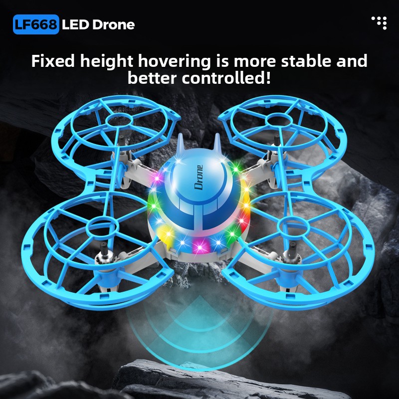 Mini Drone RC com Luzes LED, Q - Outdoor Lighting Electrical Box avaliação e preço