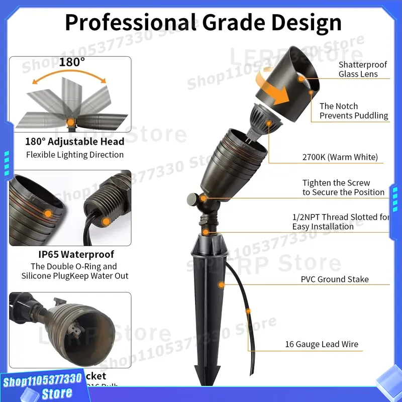 Spotlight LED MR16 de Baixa Te - Outdoor Yard Lighting Fixtures avaliação e preço