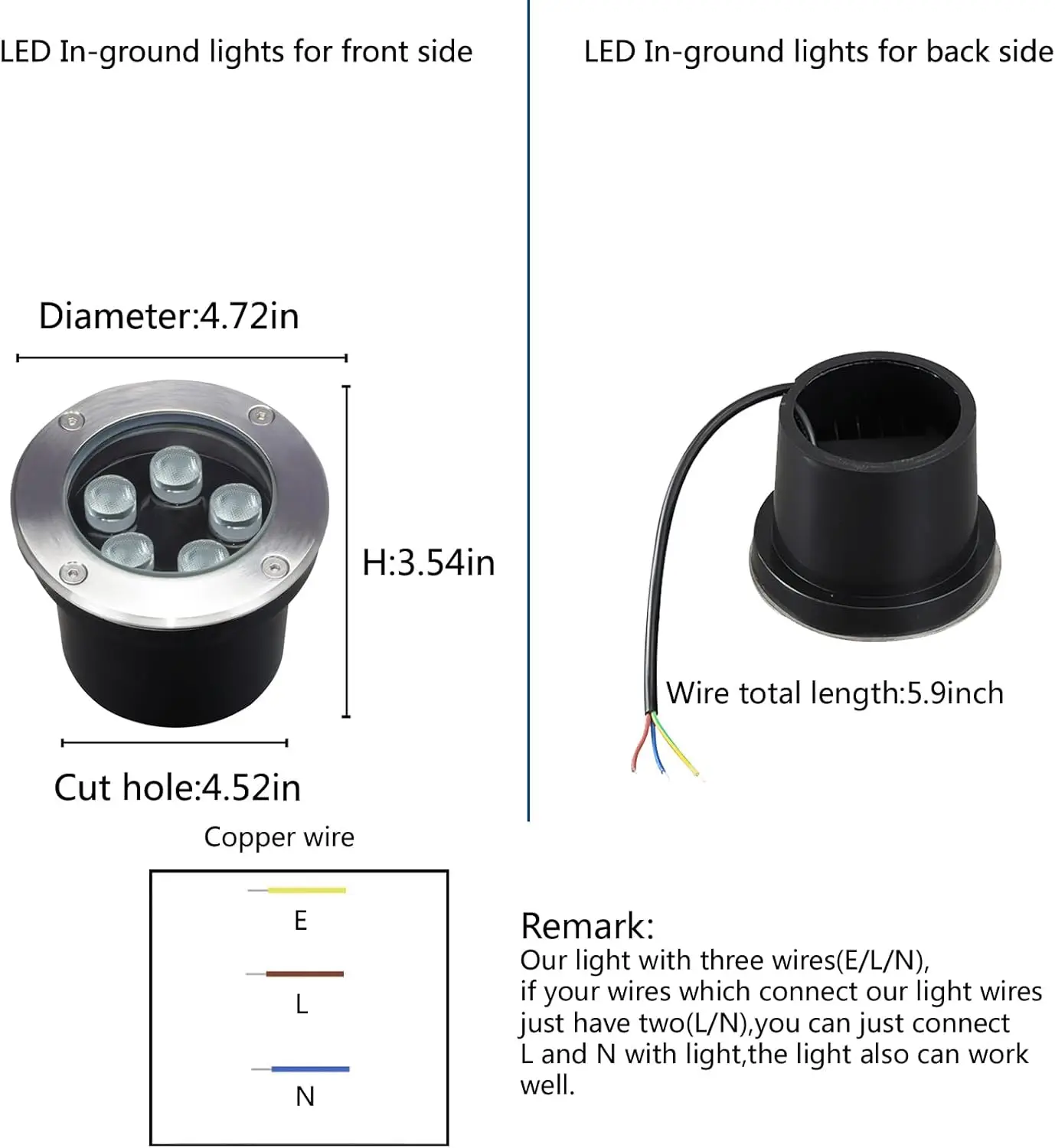 Luzes de caminho embutidas ao  - Outdoor Lighting Underground Wiring avaliação e preço