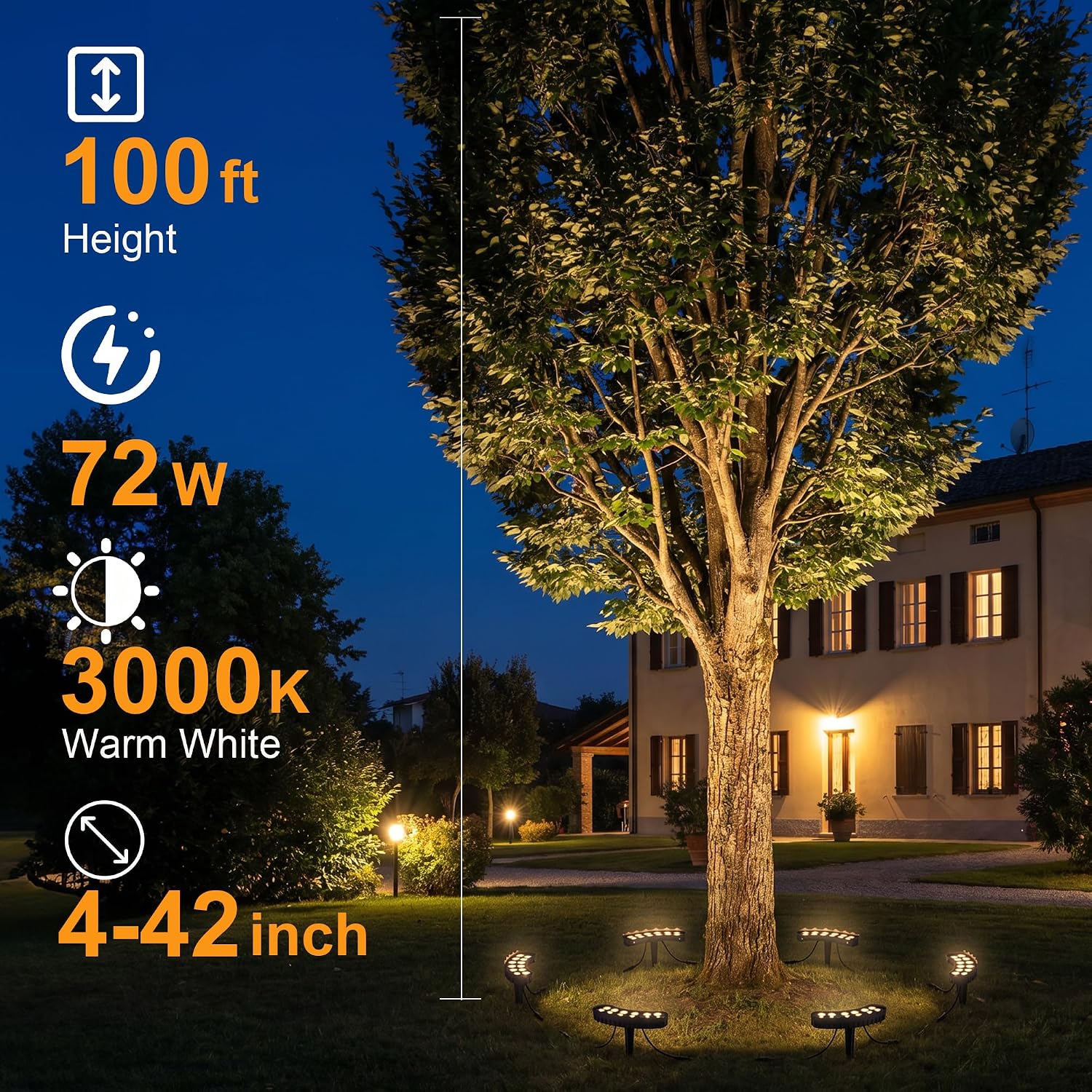 Luzes de Anel para Árvores Ext - Outdoor Lighting Voltage avaliação e preço