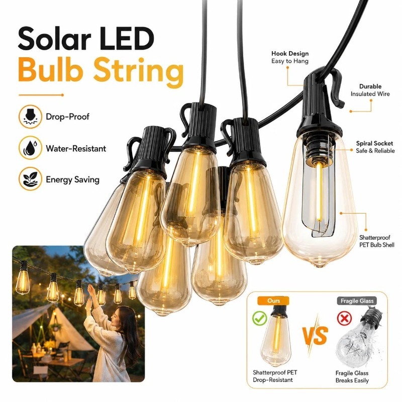 Luzes de Cordão LED Solares pa - Solar Path Light avaliação e preço