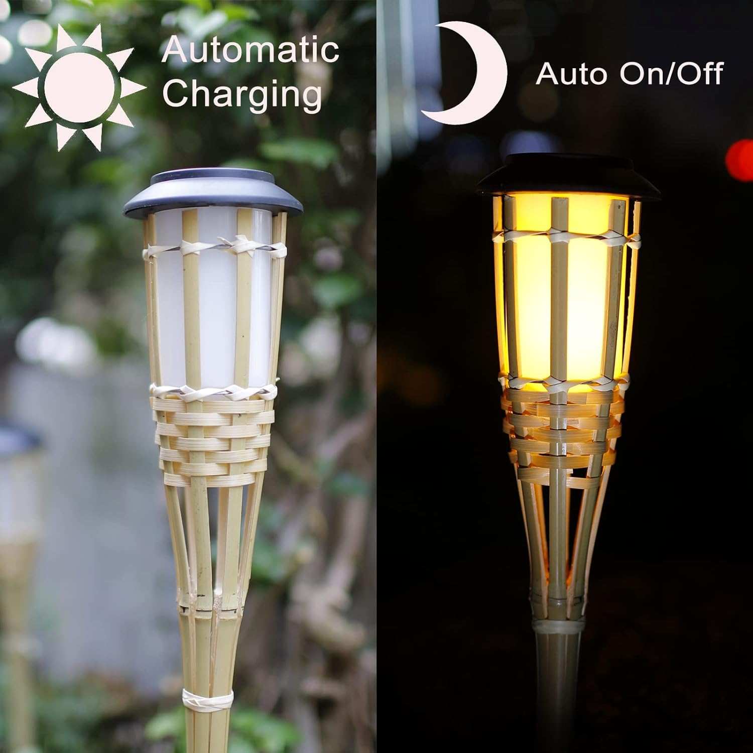 Lâmpadas solares led efeito ch - Fire Torch Solar avaliação e preço